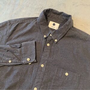 No Nationality NNO7 Button Down Shirt Mens M Blue New Derek Casual